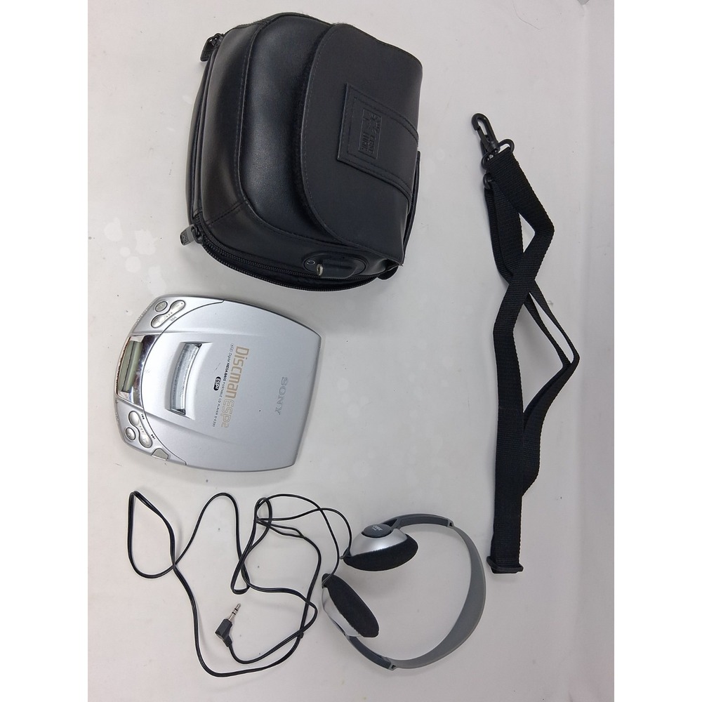 Sony Disc-man Portable Compact Disc Cd Player D-E200 W/ Case&Accessories Works H